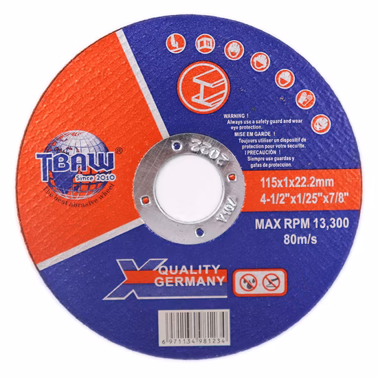 High Quality MPa En12413 4.5′′ Resin Bonded Abrasive Cutting Wheel Cut-off Disc Grinding Wheel for Metal Steel Cutting